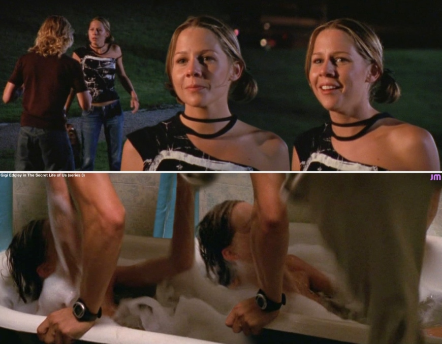 Gigi Edgley con la gonna corta