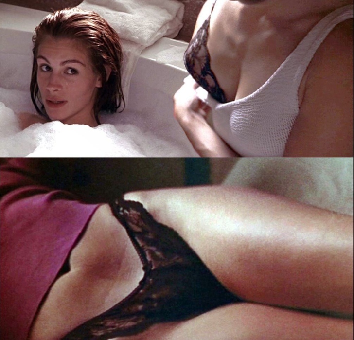 Julia Roberts flash fotografici tra le gambe