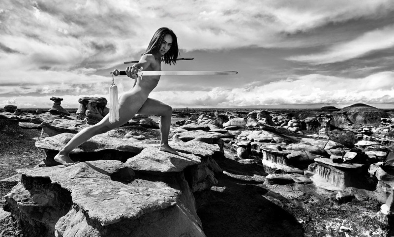 Michelle Waterson senza mutandine